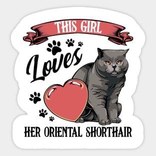 British Shorthair Cat Sticker